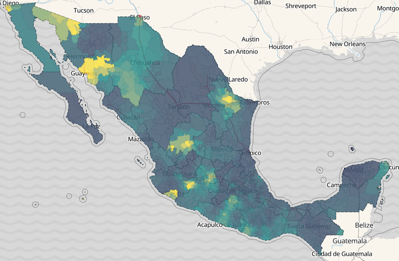 homicide cluster map